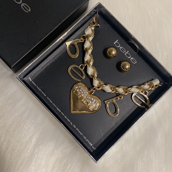 Bebe Earrings and Necklace Set NWT Excellent Condition - Picture 6 of 10
